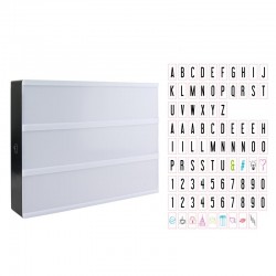 Boîte lumineuse multicolore à messages