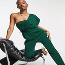 Combinaison asymétrique en néoprène à ceinture - Vert for