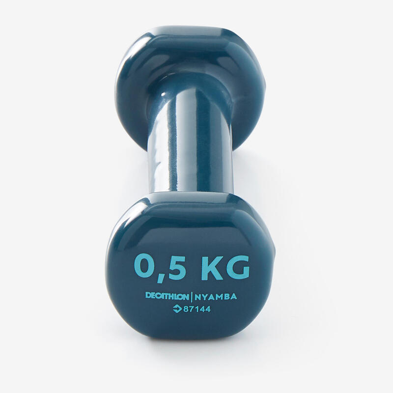 PAIRE D'HALTERES FITNESS 0,5 KG TURQUOISE