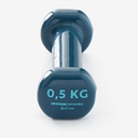 PAIRE D'HALTERES FITNESS 0,5 KG TURQUOISE