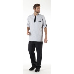 tuniques homme alban blanc taupe