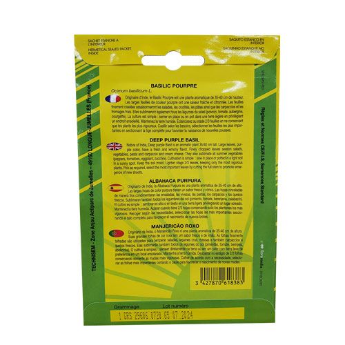 TROPICA Semence De Basilic Pourpre
