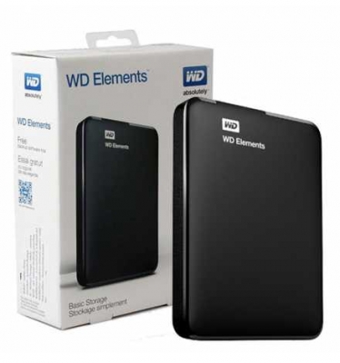 Western Digital Disque Dur Externe Western Digital 1To - 2.5 Pouces - Noir