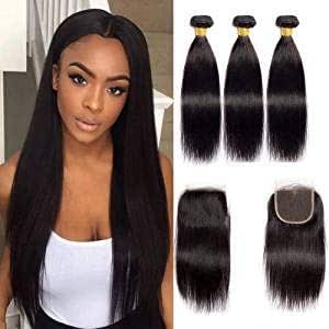 Mèche naturel avec closure