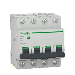 Schneider Electric Disjoncteur 4P 4500 A C Curve 63A Easy9