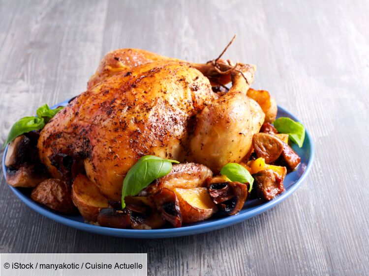  Poulet entier rôti 
