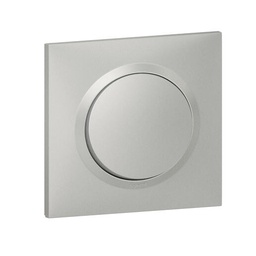 Poussoir dooxie 6A 250V~ livré avec plaque carrée alu
