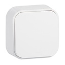 Double interrupteur ou va-et-vient saillie Profil Eco - Blanc