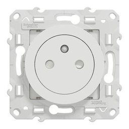 Schneider Electric Prise 2P+T Affleurante Odace à Griffes