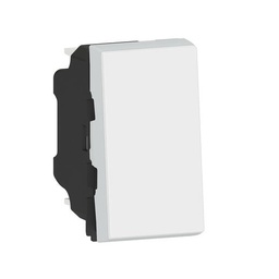 Poussoir lumineux avec voyant Mosaic Easy-Led 6A 1 module - blanc