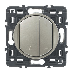 Interrupteur variateur Céliane - 300W - Titane