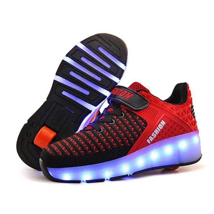 BASKET ROULETTE A CHAUSSURE LED