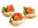 Guacamole and shrimp