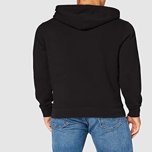 Sweat-shirt à capuche et col rond pour homme, vêtement d'extérieur en coton