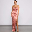 Robe en satin