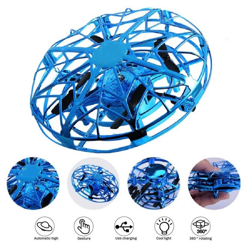 Mini OVNI Volant  RC Infrarouge À Détection De La Main Hélicoptère Anti-collision D'avions Induction Quadrirotor Jouets Pour Enfant