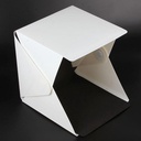 Mini Pliant Studio Portable Photographie Studio USB De Bureau à LED - Blanc