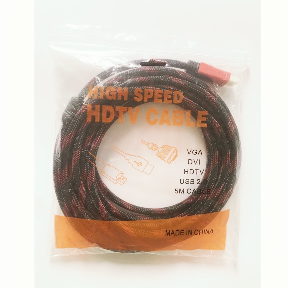 Câble HDMI 20 Mètres Tissés Avec Le Métal En Alliage De Zinc