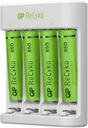 Gp 4 Piles Rechargeables AA + Un Chargeur
