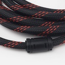 Câble HDMI Compatible A/V - 30 Mètres - Noir/Rouge