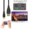 Câble Hdmi 3 Mètres Plat - Noir