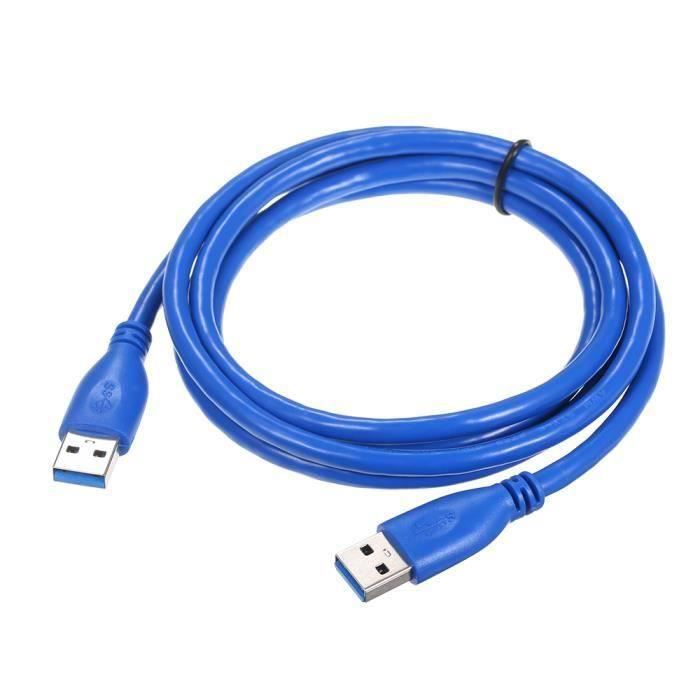 Câble Rallonge USB 2.0 - 3 Mètres - Mâle à Femelle - Bleu