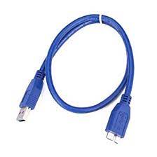 Câble USB 3.0 A Vers Micro B Pour Disque Dur  - Bleu