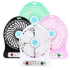 Mini Ventilateur  De Poche - USB - 3 Vitesses - Batterie Intégrée