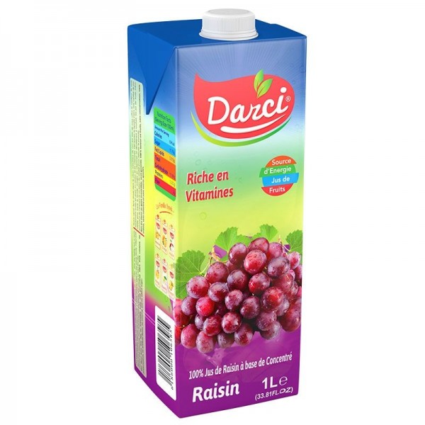 Darci Jus De Fruit au Raisin - 1L - Multicolore