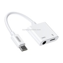 Gros Câble Auxiliaire Audio MP3 - 1,5 Mètre En Lacet- Blanc/Noir
