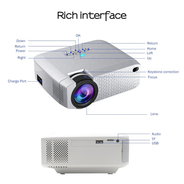 Vidéo Projecteur D40W Home Cinéma  Wifi HD