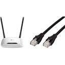 TP-Link Routeur 300 Mbps Wi-Fi N En 2.4 GHz, 5 Ports Ethernet (TL-WR841N) - Blanc