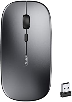 Inphic Souris Sans Fil Rechargeable 500 Mah - Gris