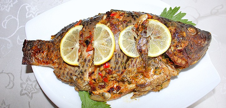 Poisson braisé