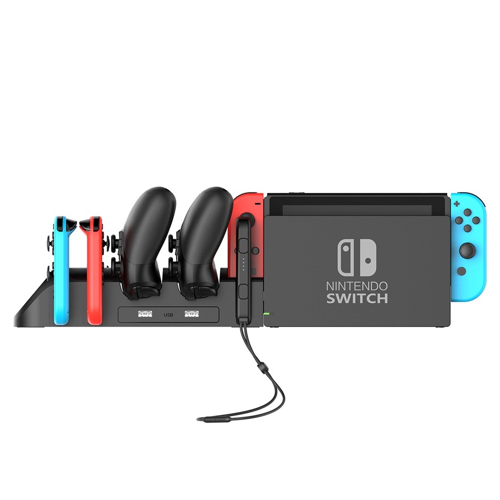 Ipega PG-9187 For Switch Pro / Joy-Con Gaming Controller Grip Gamepad Charger(Black)