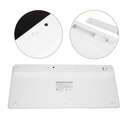 Mini Clavier  AZERTY Et Souris Combinés Sans Fil - Blanc/Noir
