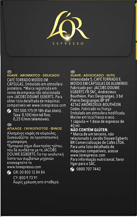 Nespresso ® L’OR CAPSULES FORZA INTENSITÉ 09 (PACK 3x10 CAPSULES 30)