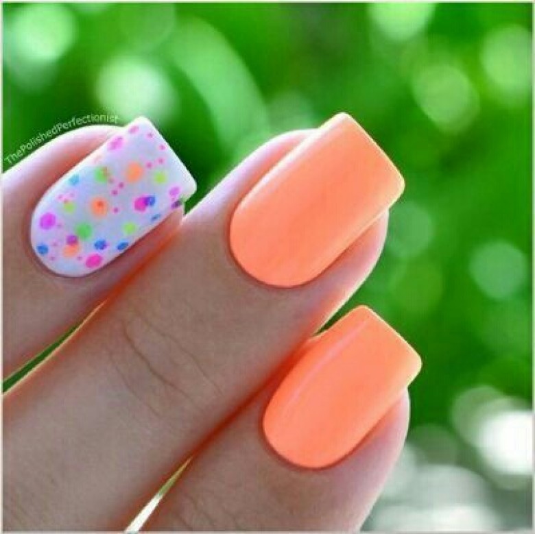Faux ongles multicolors