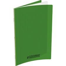 Hamelin Cahier 21x29.7cm 96p.Sey. 90gr Piqué Couv.Polypro Conquérant Vert