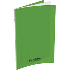 Hamelin Cahier 21x29.7cm 96p.Sey. 90gr Piqué Couv.Polypro Conquérant Vert
