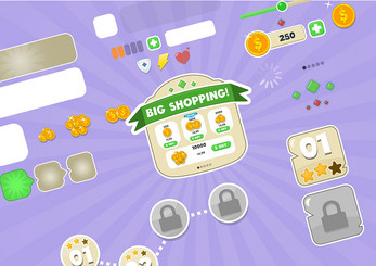 Cute Casual Game UI