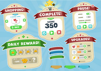 Cute Casual Game UI