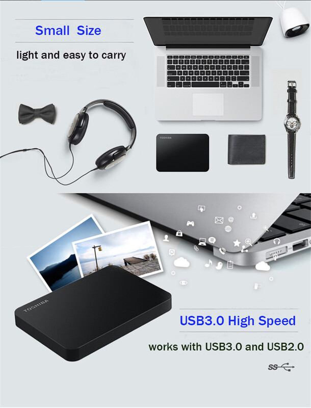 Toshiba Disque Dur Externe 2To - USB 3.0 -Noir