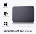 Toshiba Disque Dur Externe 500 Go - Noir