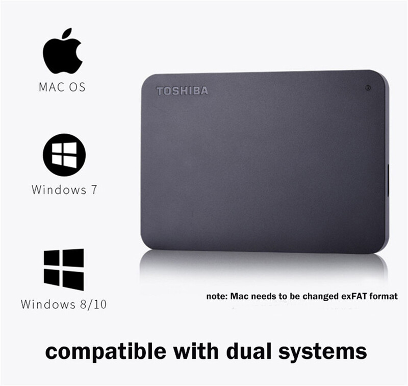 Toshiba Disque Dur Externe Canvio - 1Tera(1000Go) - Noir