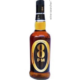 Whisky 01 Bouteille - 8 PM - Grain Blended Whisky - Alc 42,8% - 90 ML - Noir Jaune Or