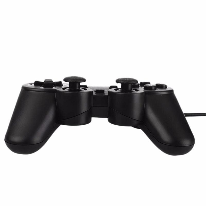 Crystal Manette De PC USB Double - Crystal - 2 En 1 - Noir