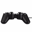 Crystal Manette De PC USB Double - Crystal - 2 En 1 - Noir