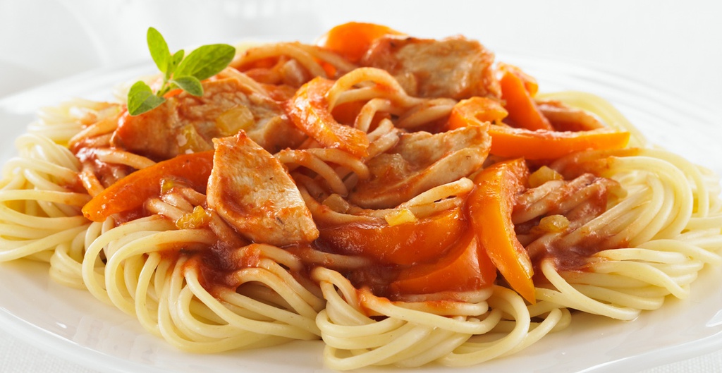 Spaghetti au poulet