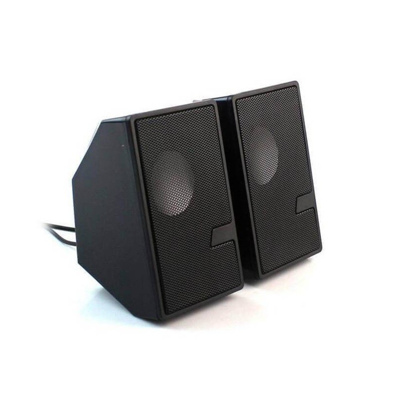 Mini Haut-Parleur Double USB 2.0 - Noir